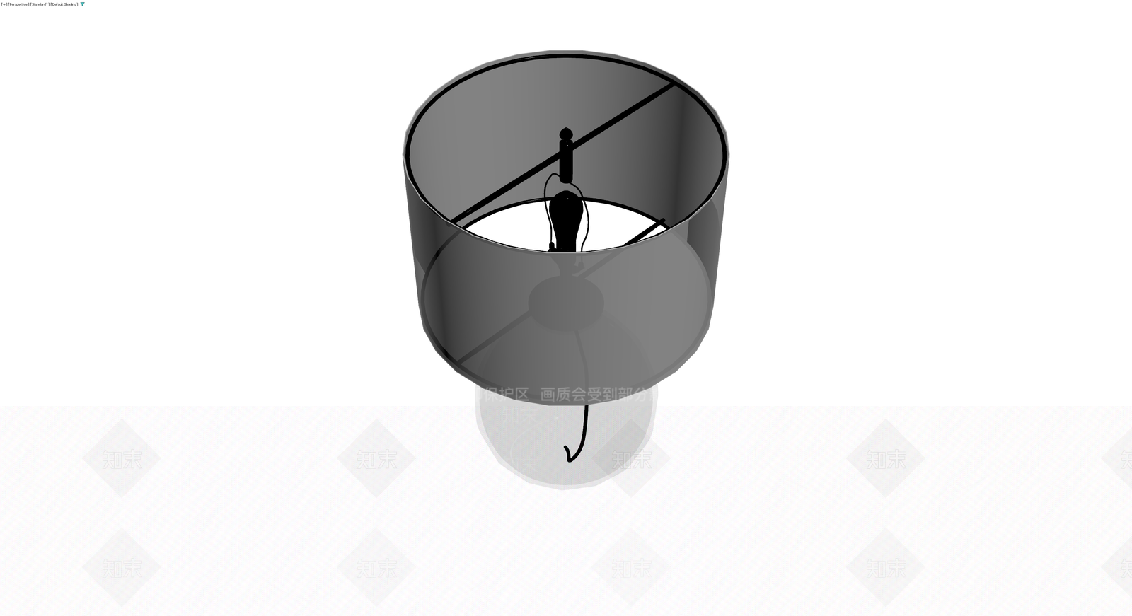 灰色材质台灯模型3D模型下载【ID:1230791198】
