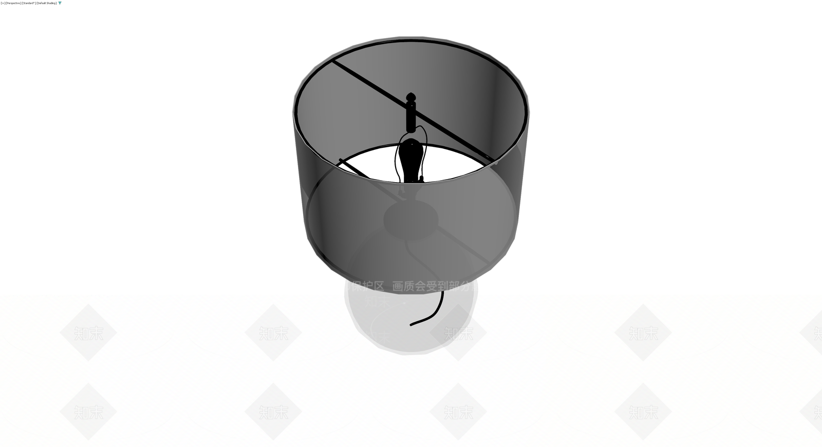 灰色材质台灯模型3D模型下载【ID:1230791198】