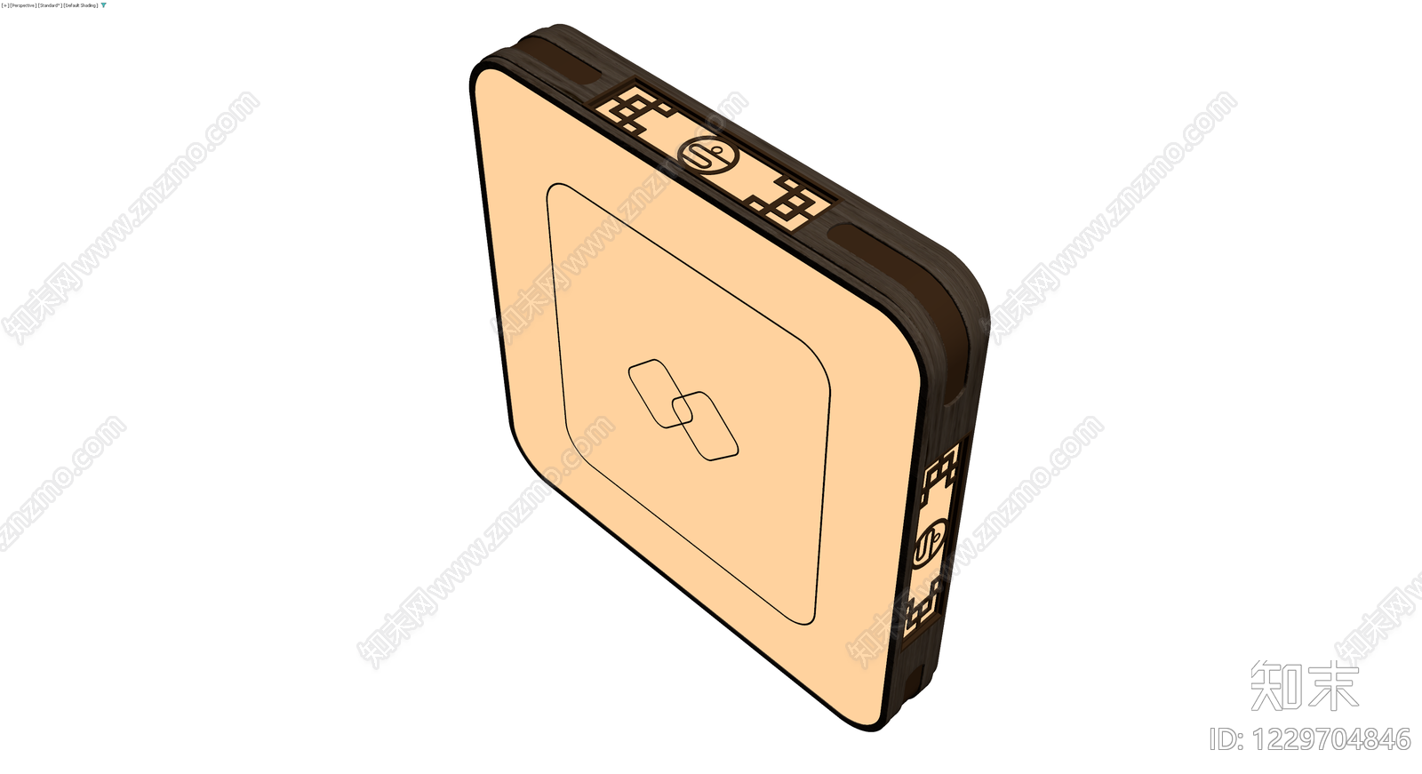 木纹装饰收纳盒3D模型下载【ID:1229704846】