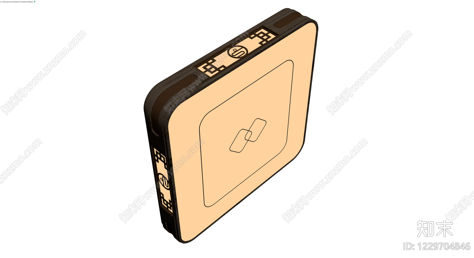 木纹装饰收纳盒3D模型下载【ID:1229704846】