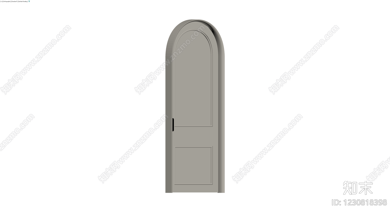 拱形双板门组件3D模型下载【ID:1230818398】