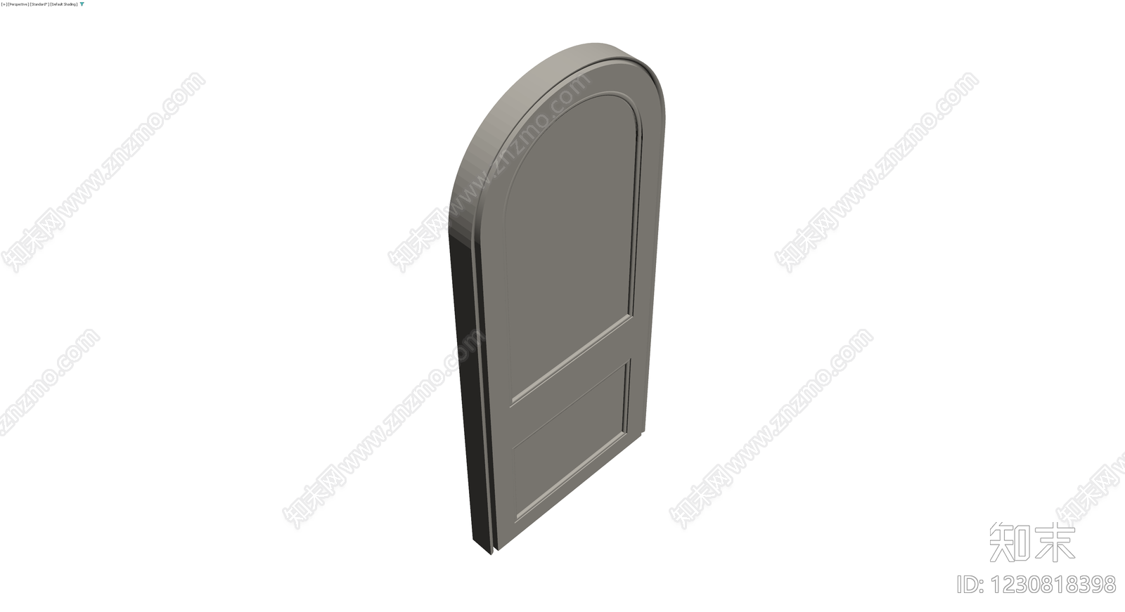 拱形双板门组件3D模型下载【ID:1230818398】