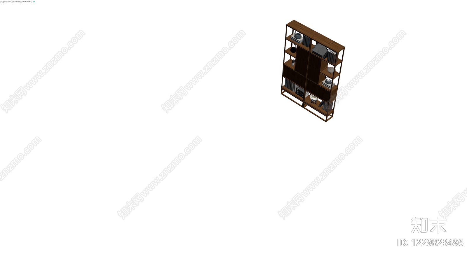 新中式木质博古架3D模型下载【ID:1229823496】
