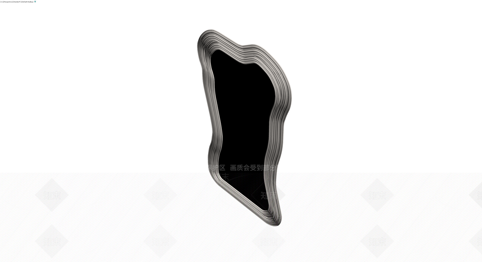 不规则造型层叠镜面3D模型下载【ID:1230441383】