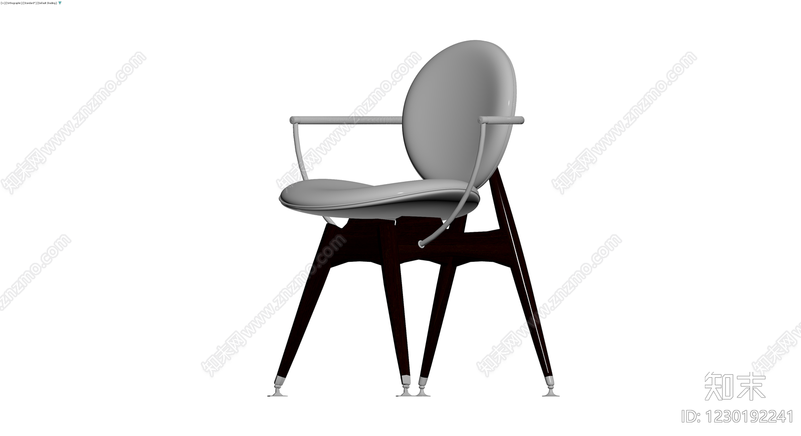 现代风格软包扶手椅3D模型下载【ID:1230192241】