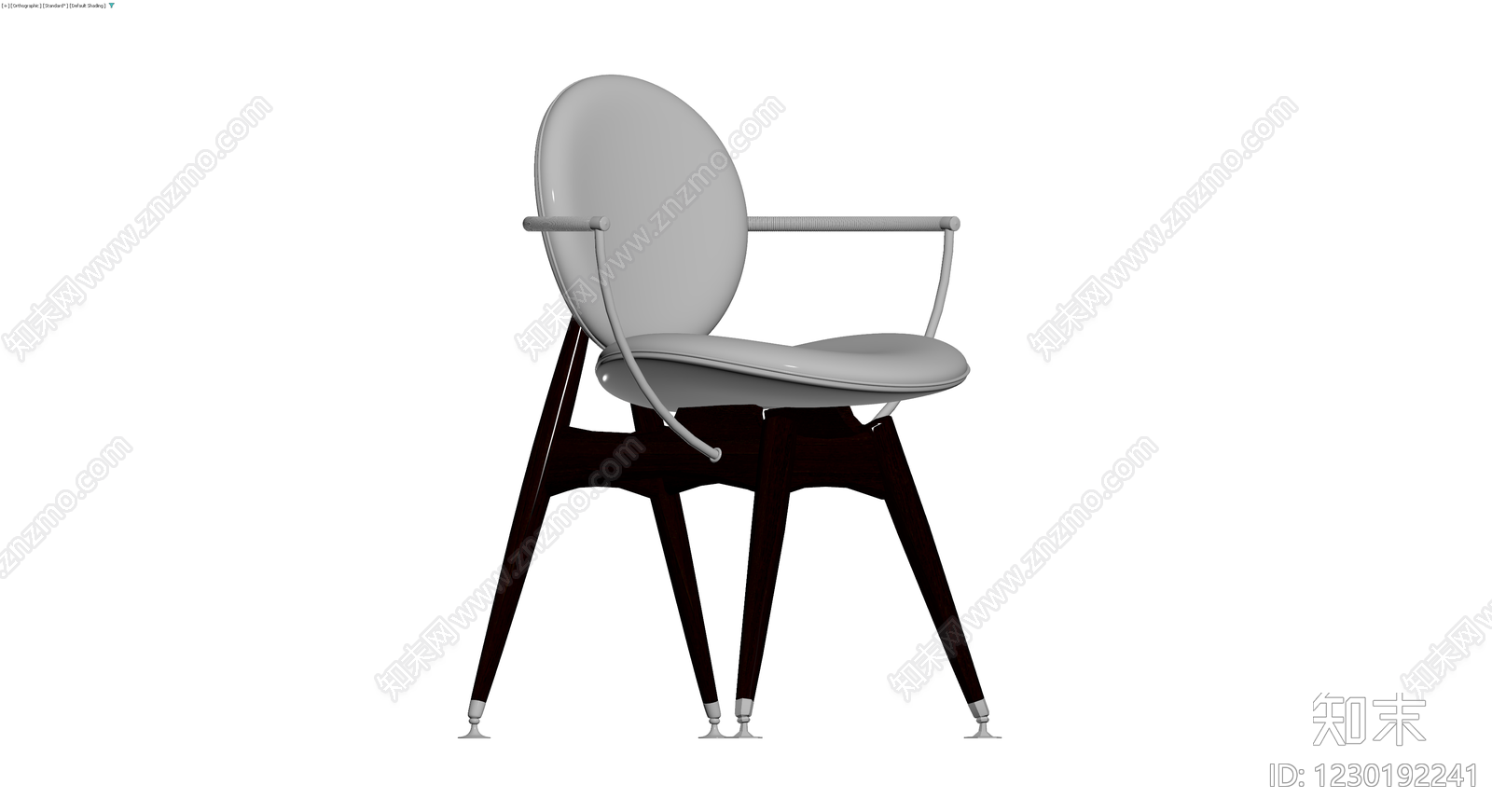 现代风格软包扶手椅3D模型下载【ID:1230192241】