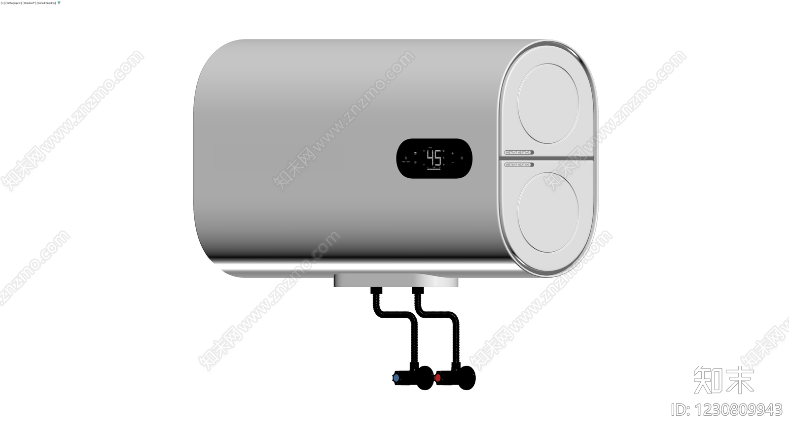 双胆电热水器3D模型下载【ID:1230809943】