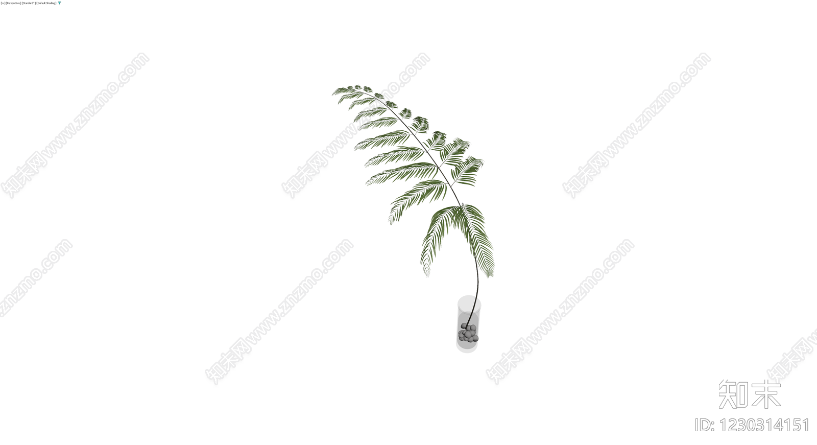 带盆绿植盆栽模型3D模型下载【ID:1230314151】