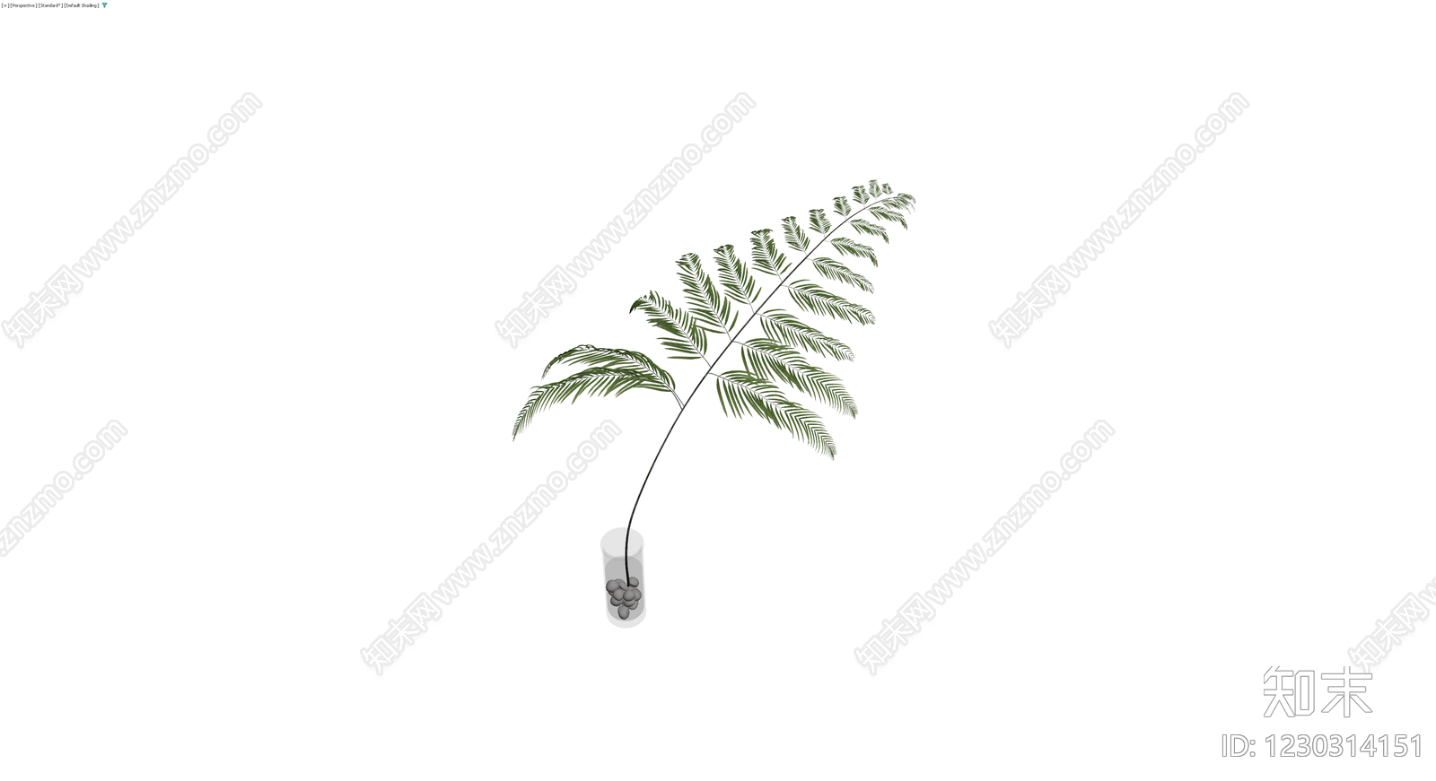 带盆绿植盆栽模型3D模型下载【ID:1230314151】