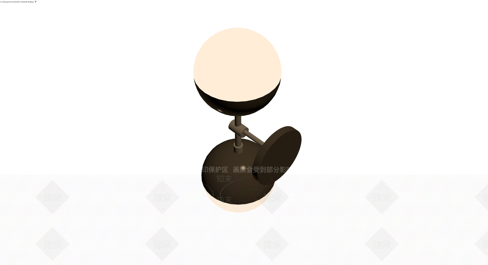 现代双头壁灯3D模型下载【ID:1229998357】