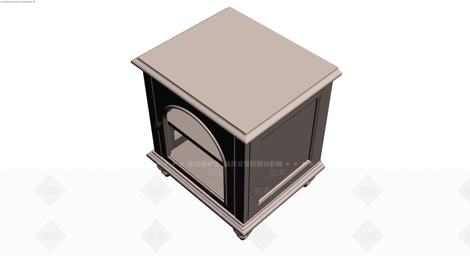 复古风格双门展示柜3D模型下载【ID:1230766008】