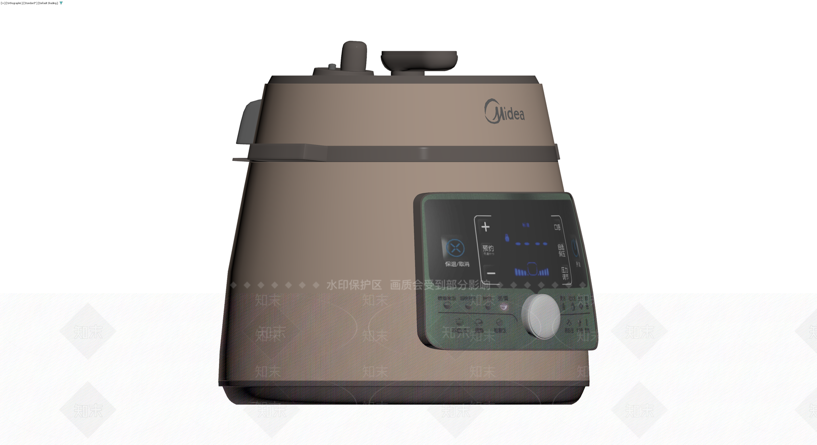 美的电压力锅模型3D模型下载【ID:1230415914】