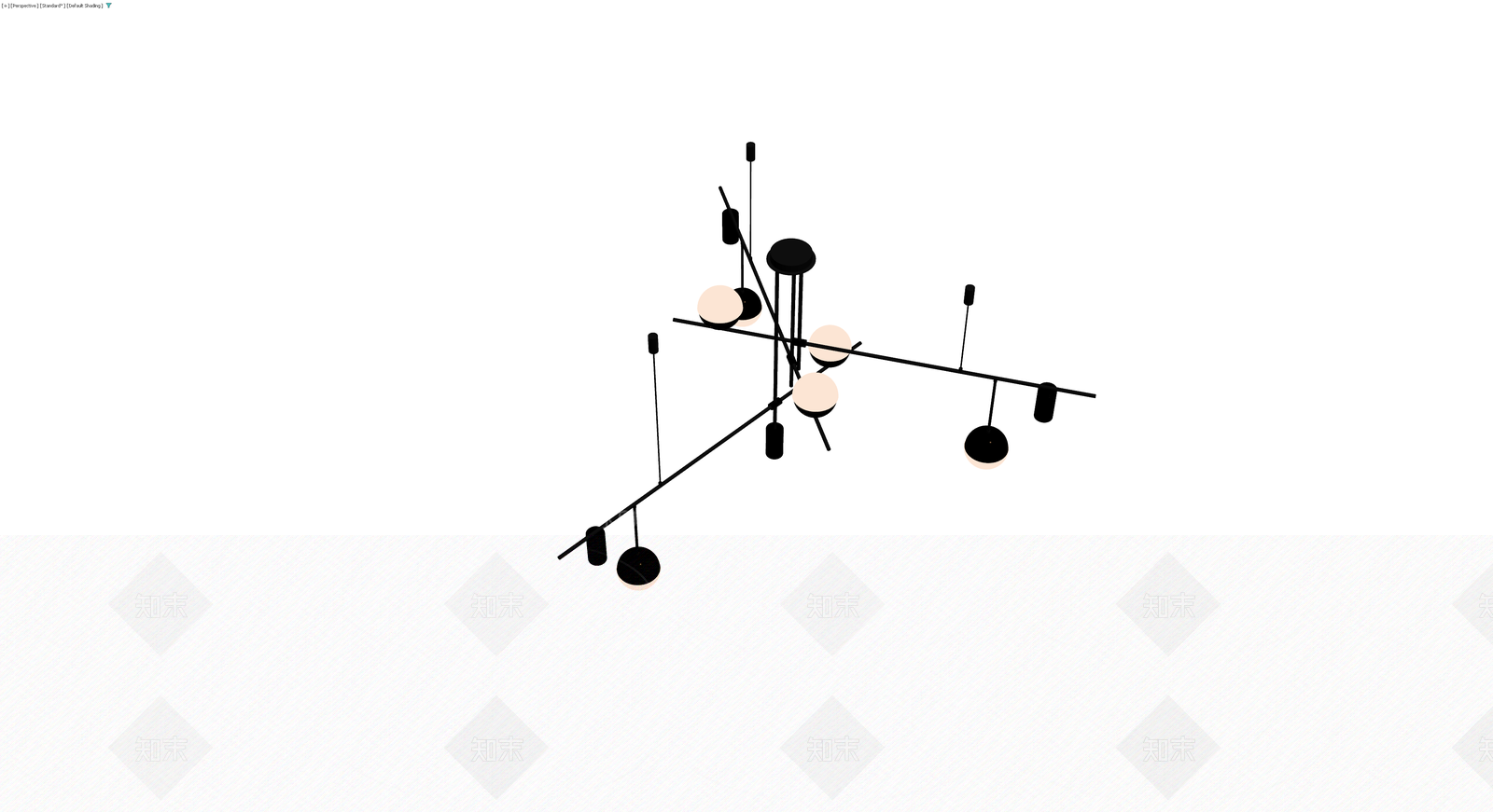 抽象几何平衡雕塑3D模型下载【ID:1230118040】