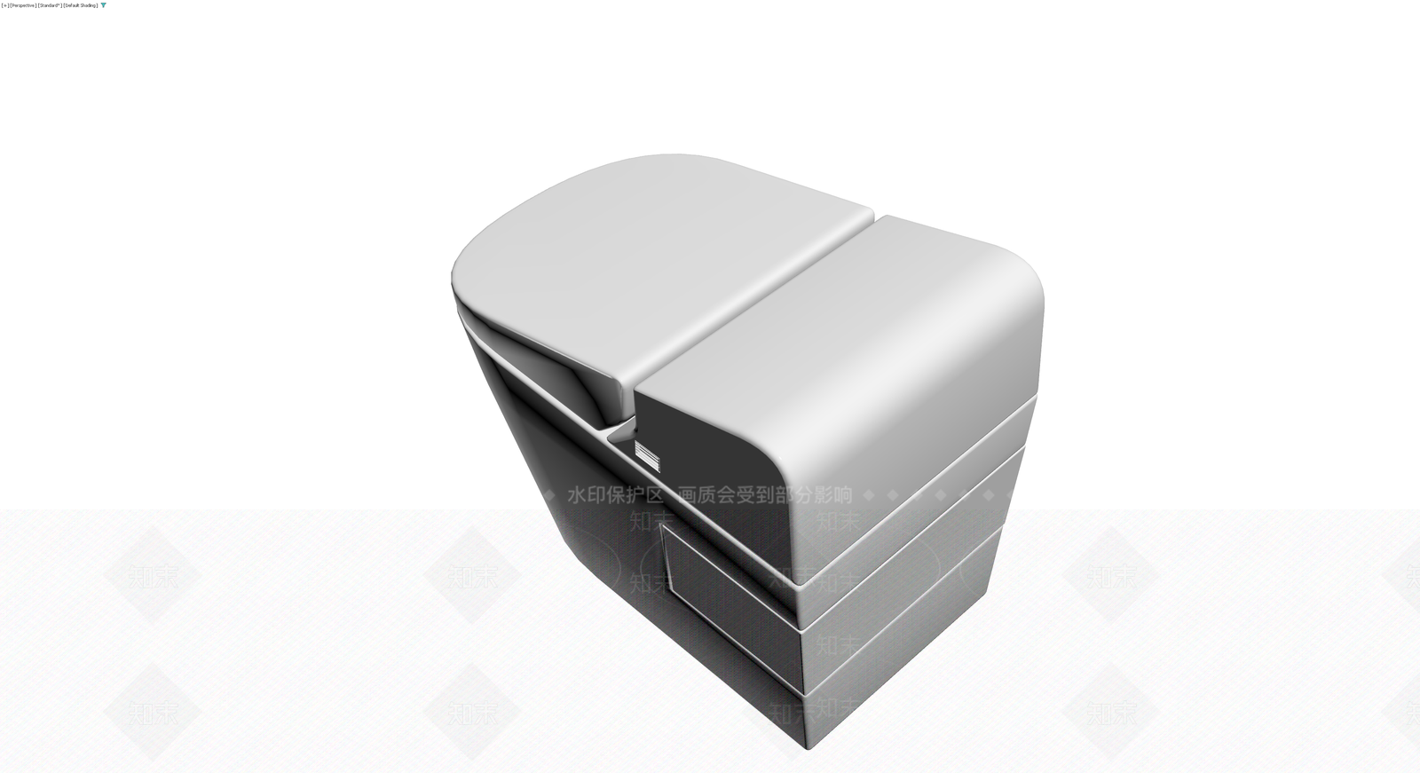 现代一体式智能马桶3D模型下载【ID:1230348105】