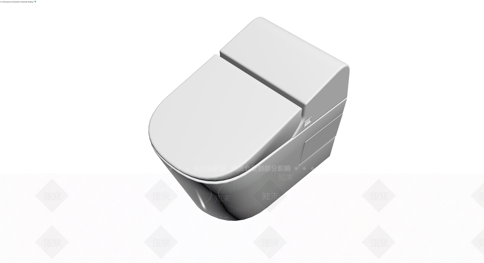 现代一体式智能马桶3D模型下载【ID:1230348105】