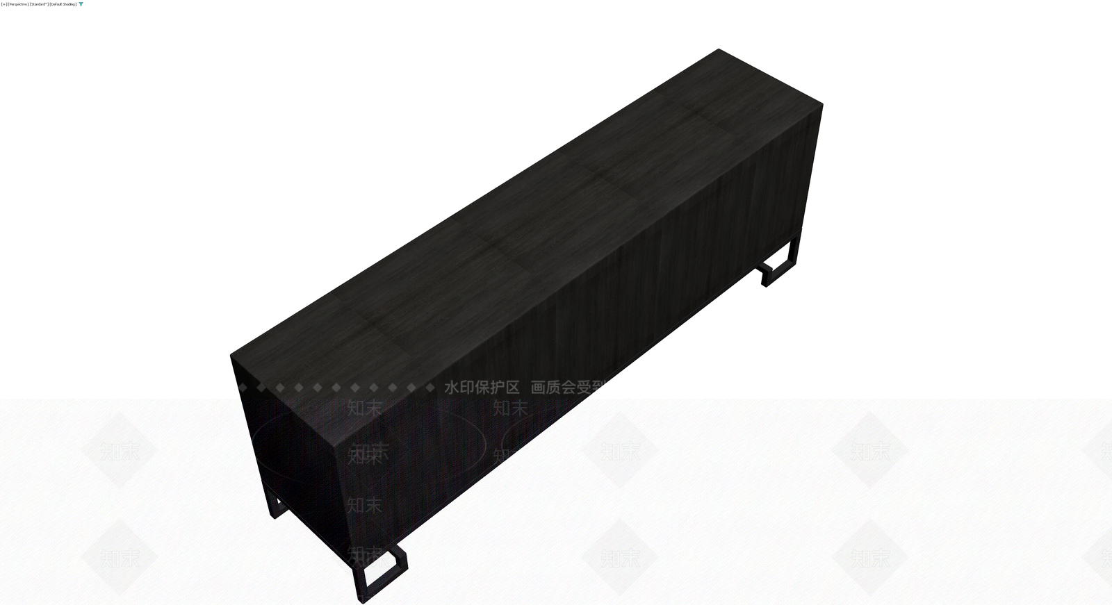 深色木纹中式矮柜3D模型下载【ID:1229653684】