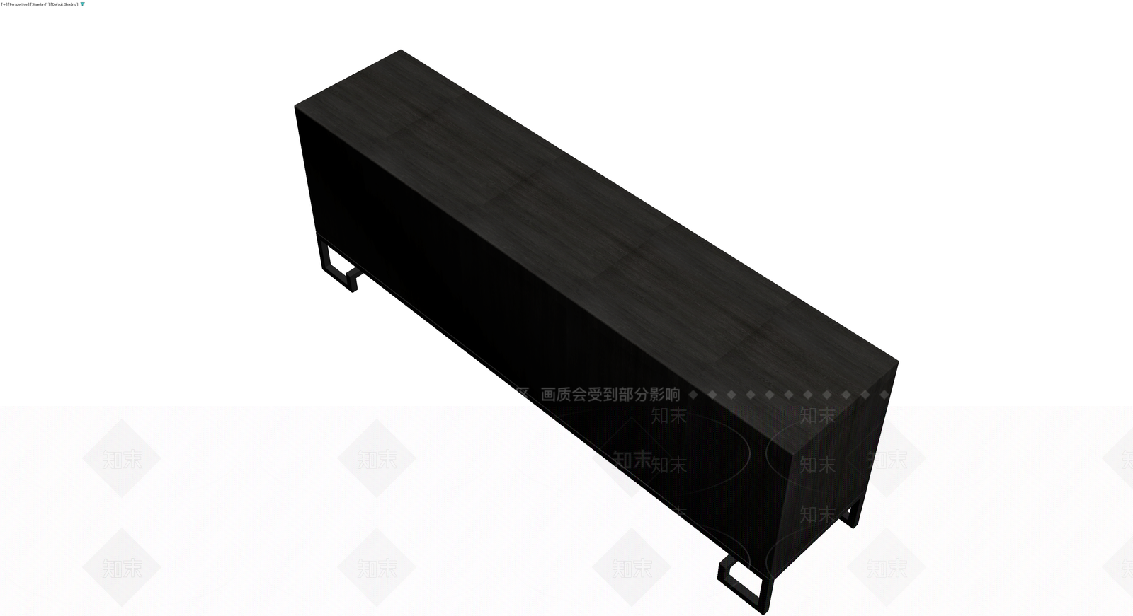 深色木纹中式矮柜3D模型下载【ID:1229653684】