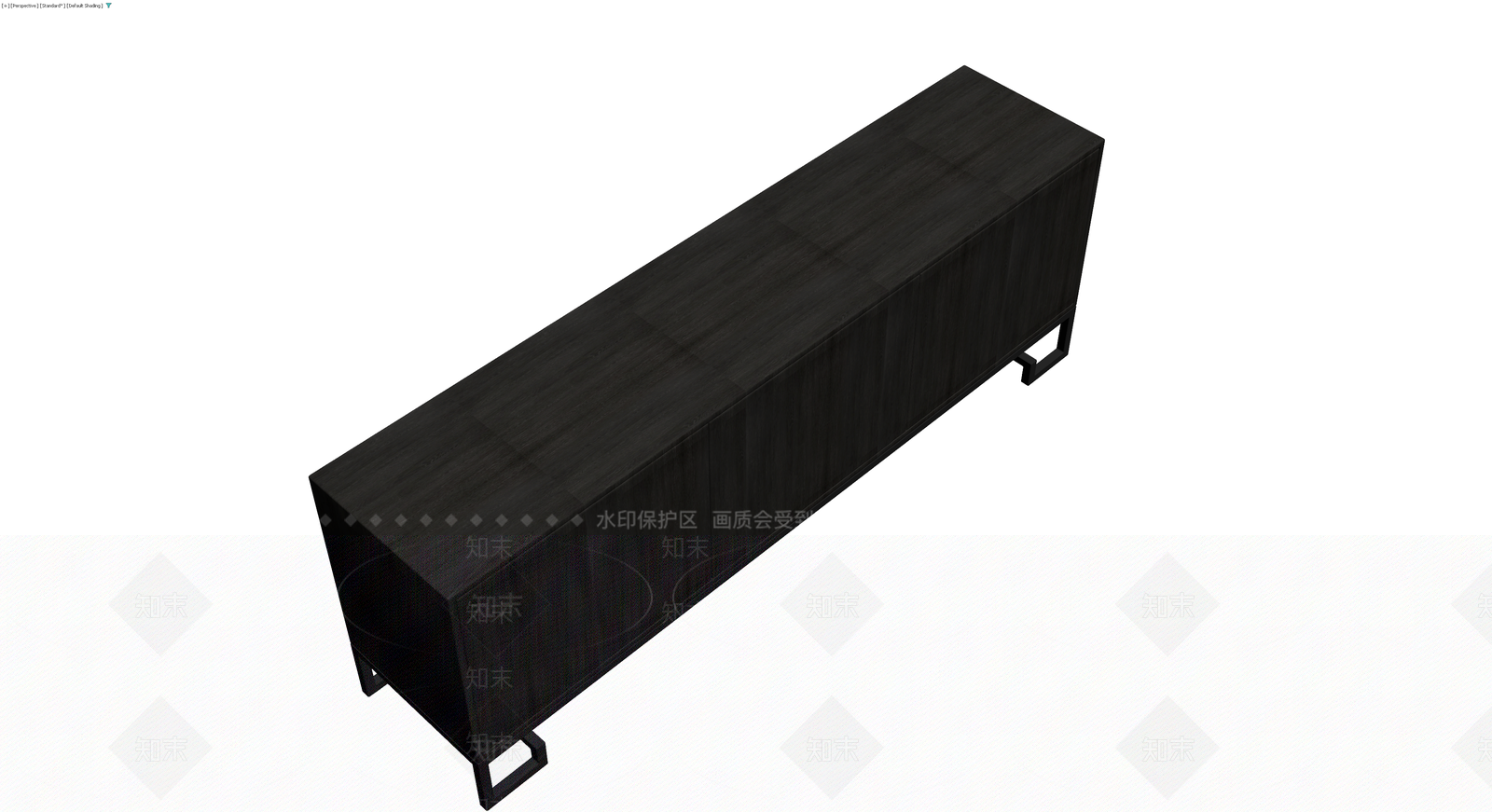 深色木纹中式矮柜3D模型下载【ID:1229653684】