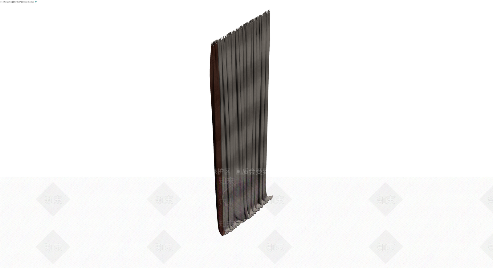 双拼褶皱窗帘3D模型下载【ID:1230742253】