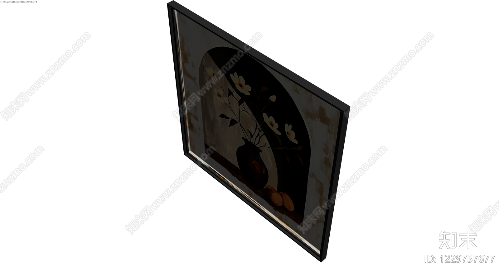 黑色框装饰挂画3D模型下载【ID:1229757677】