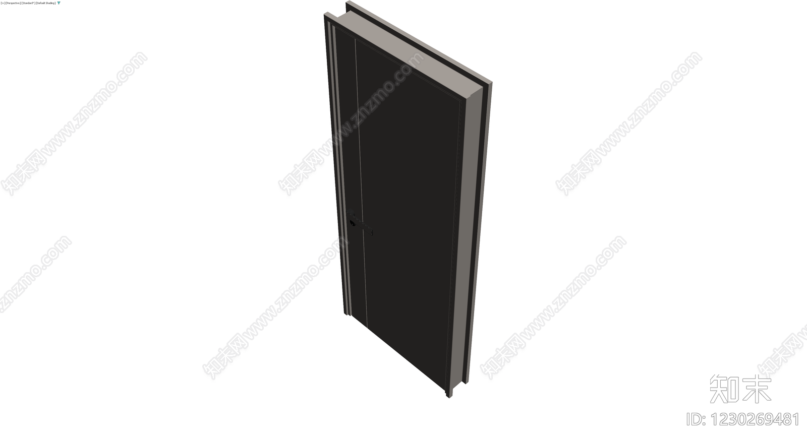 现代风格成品门3D模型下载【ID:1230269481】