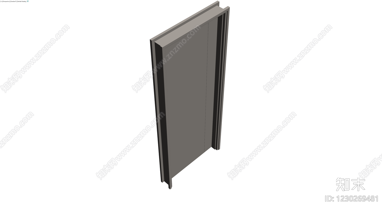现代风格成品门3D模型下载【ID:1230269481】