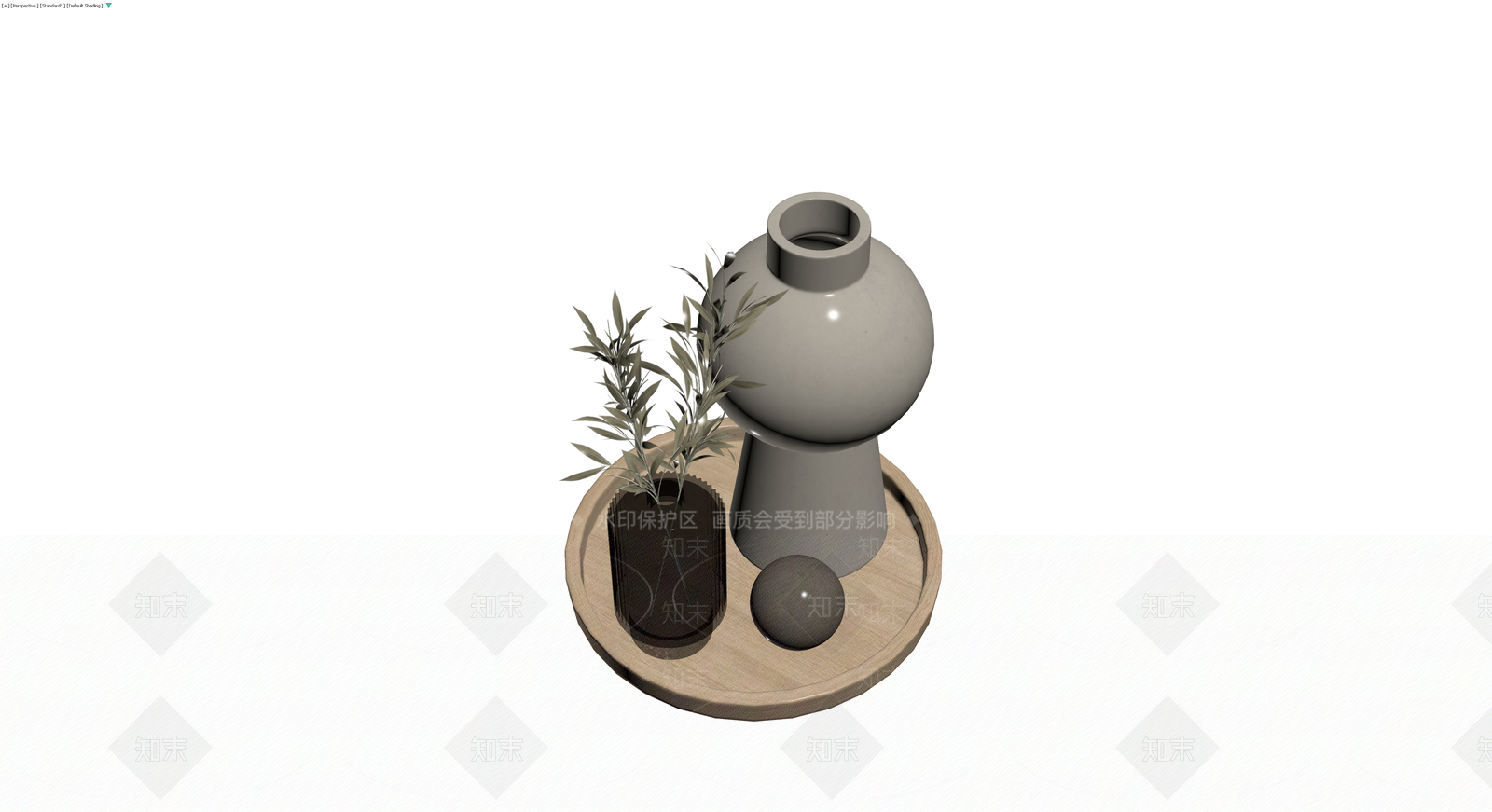 组合装饰摆件3D模型下载【ID:1230101767】