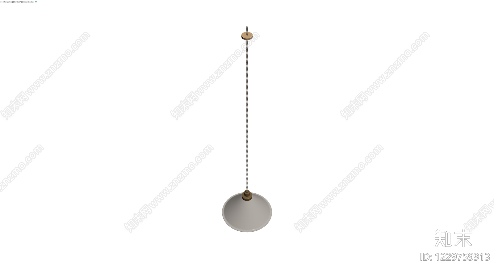 复古工业风吊灯3D模型下载【ID:1229759913】