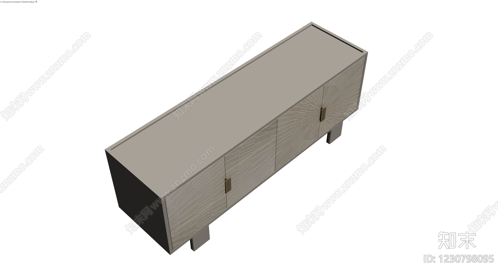 现代风格装饰纹理柜体3D模型下载【ID:1230798095】