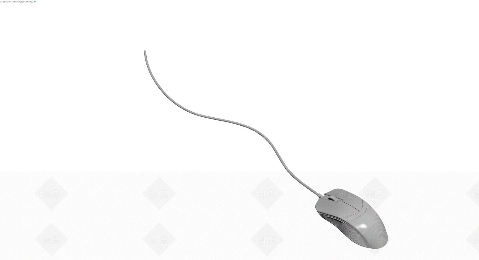 灰色线缆鼠标模型3D模型下载【ID:1230096195】