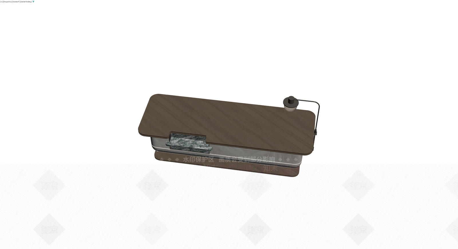 大理石边几带灯3D模型下载【ID:1230397783】