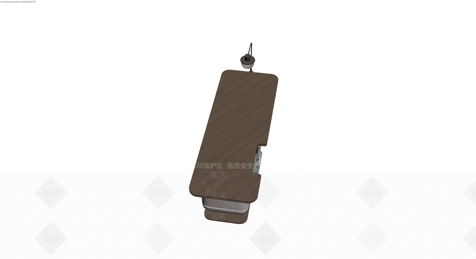 大理石边几带灯3D模型下载【ID:1230397783】