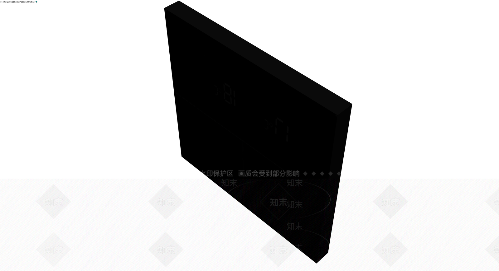 黑色智能温控面板3D模型下载【ID:1229889388】