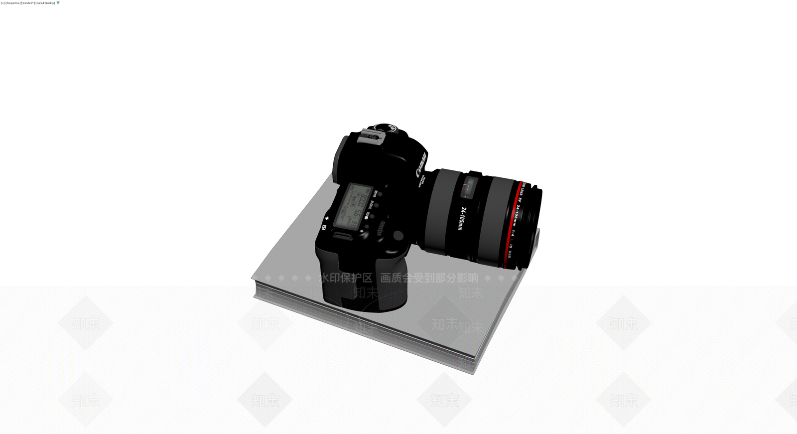 单反相机带镜头3D模型下载【ID:1229874137】