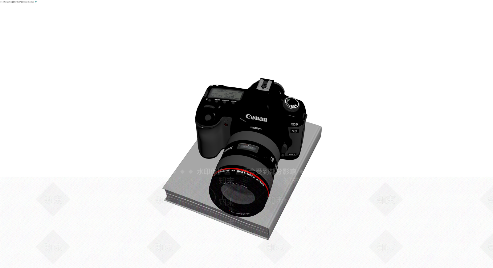 单反相机带镜头3D模型下载【ID:1229874137】