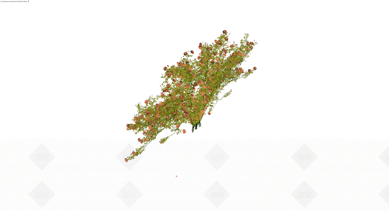 粉色月季灌木丛3D模型下载【ID:1229848577】