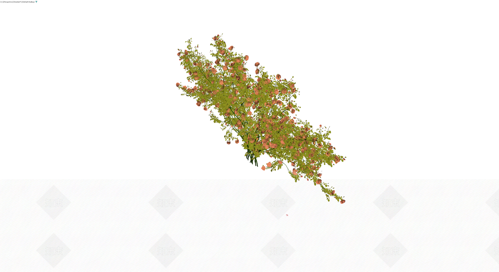 粉色月季灌木丛3D模型下载【ID:1229848577】