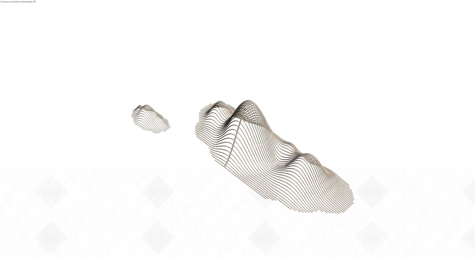 山形编织雕塑3D模型下载【ID:1230552448】