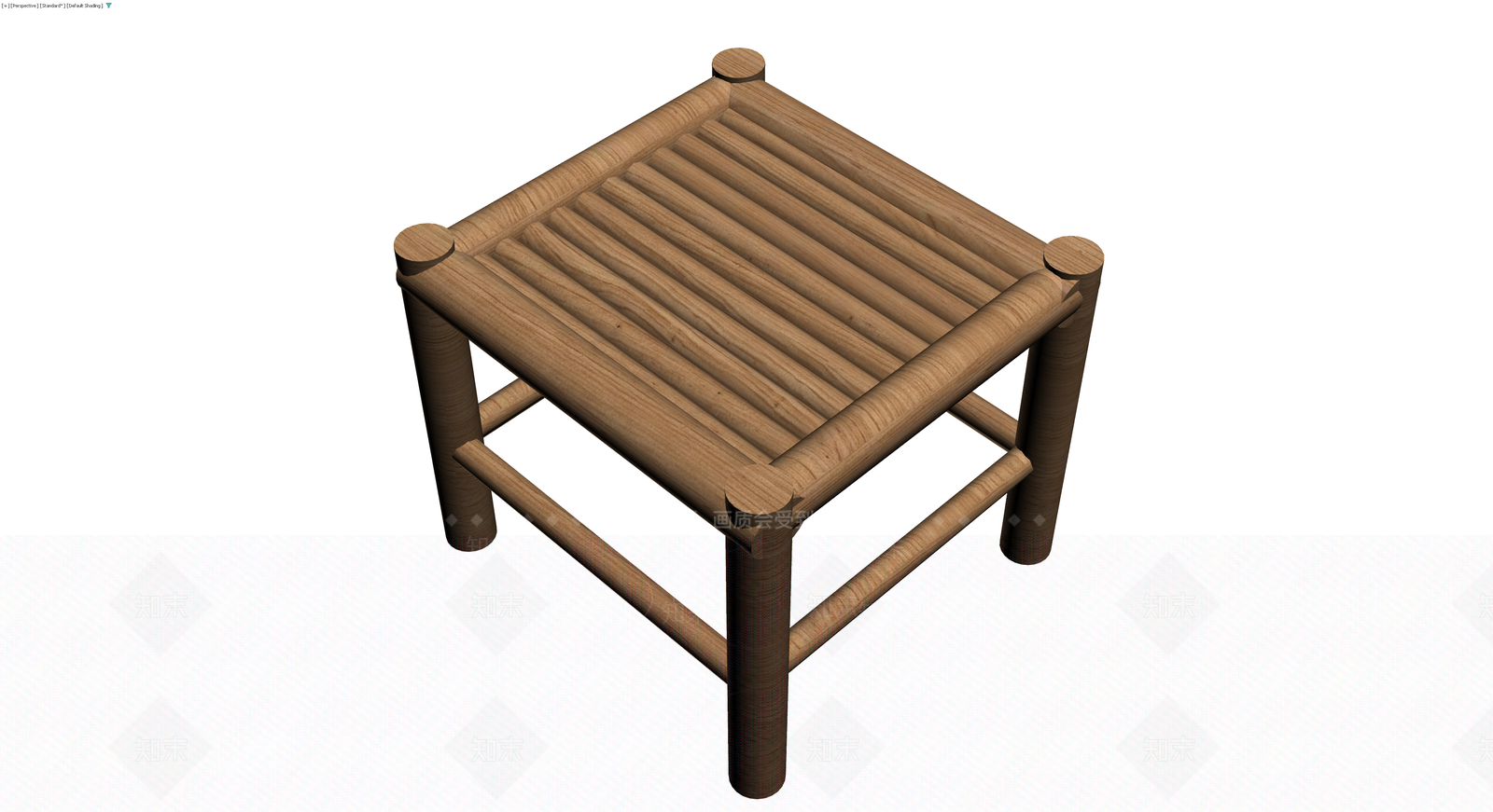 木质圆凳3D模型下载【ID:1229920100】