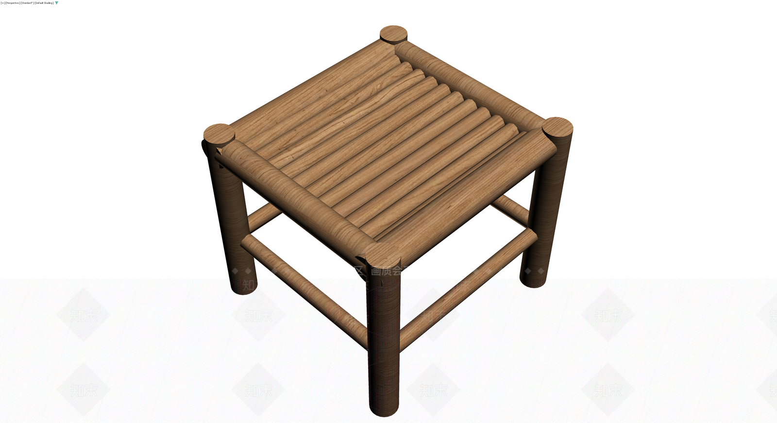 木质圆凳3D模型下载【ID:1229920100】
