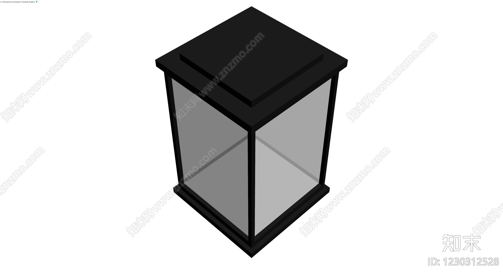 黑框玻璃展示柜3D模型下载【ID:1230312528】
