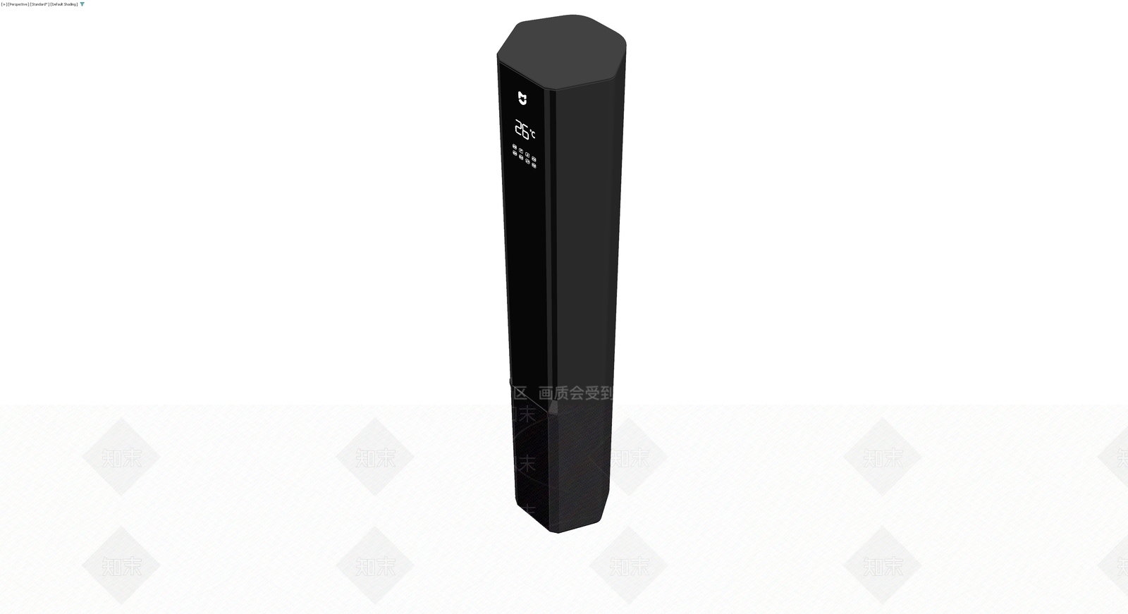 黑色六边形立式空调3D模型下载【ID:1229971550】
