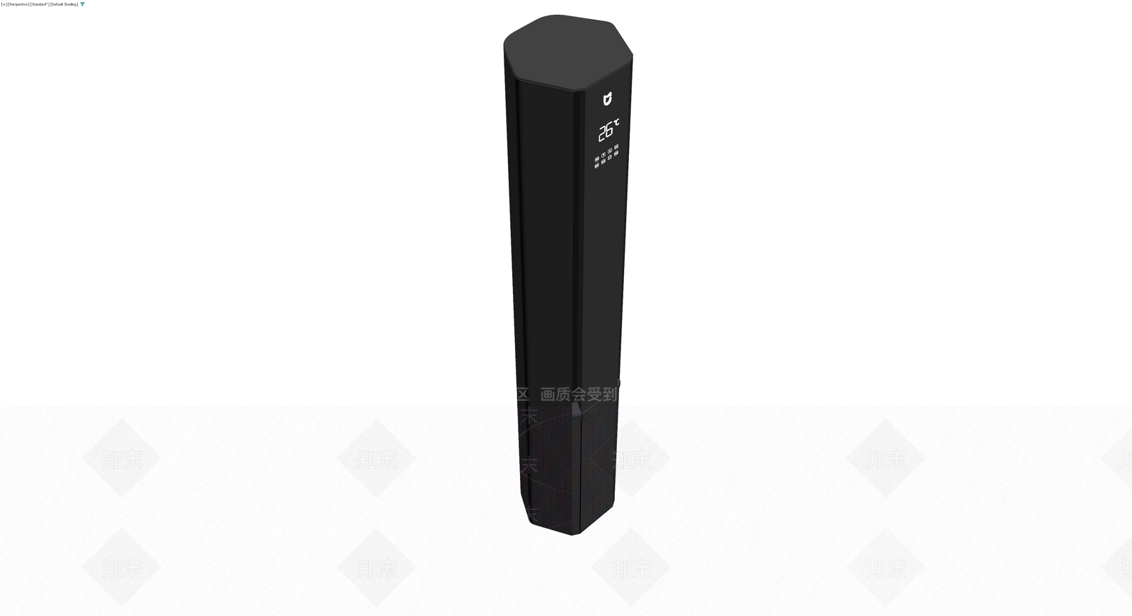 黑色六边形立式空调3D模型下载【ID:1229971550】
