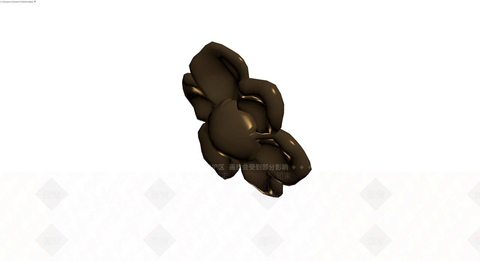 巧克力质感花朵雕塑3D模型下载【ID:1230113917】