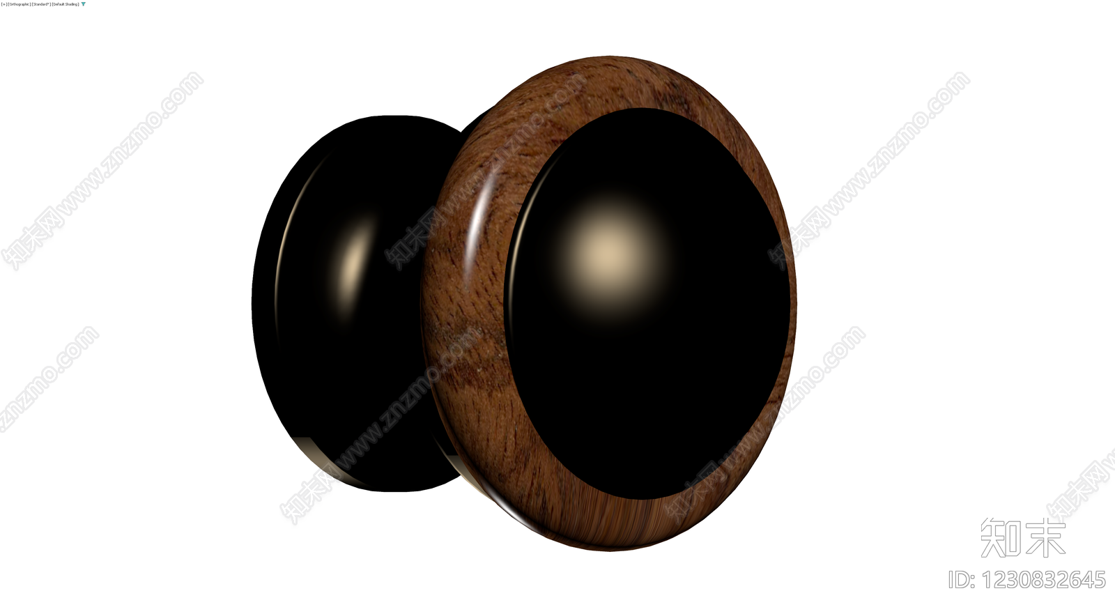 木质哑铃3D模型下载【ID:1230832645】