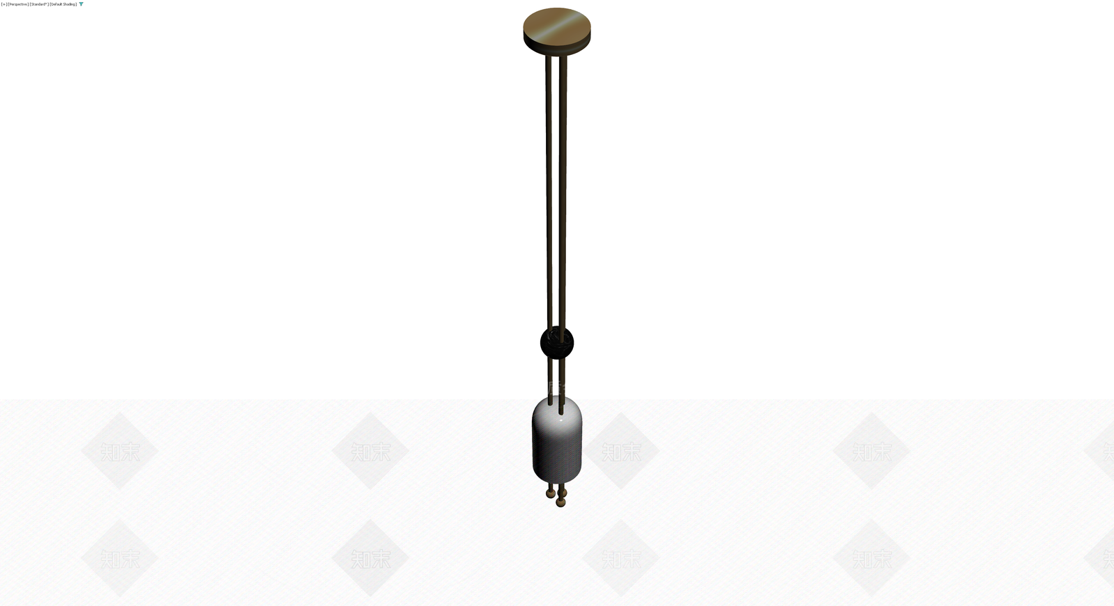双杆吊灯灯具模型3D模型下载【ID:1230784528】
