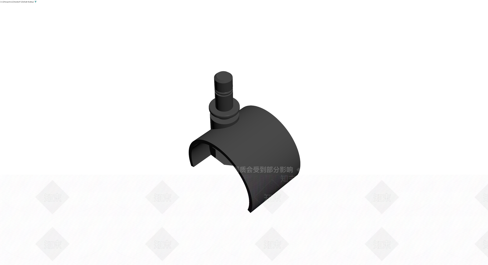 黑色弧形管夹3D模型下载【ID:1229898429】