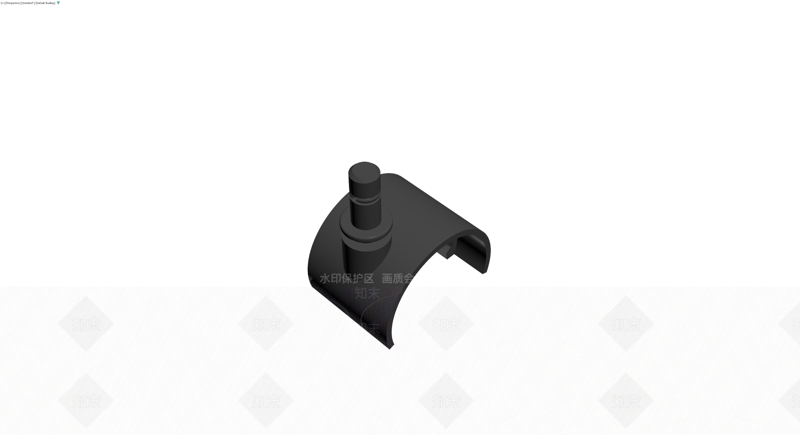 黑色弧形管夹3D模型下载【ID:1229898429】
