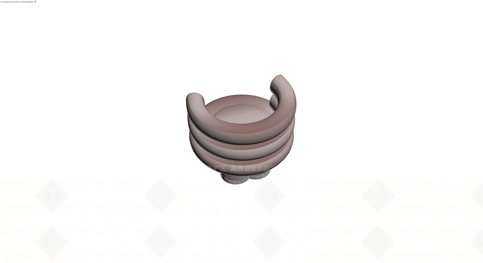 现代弧形单人沙发3D模型下载【ID:1230094539】