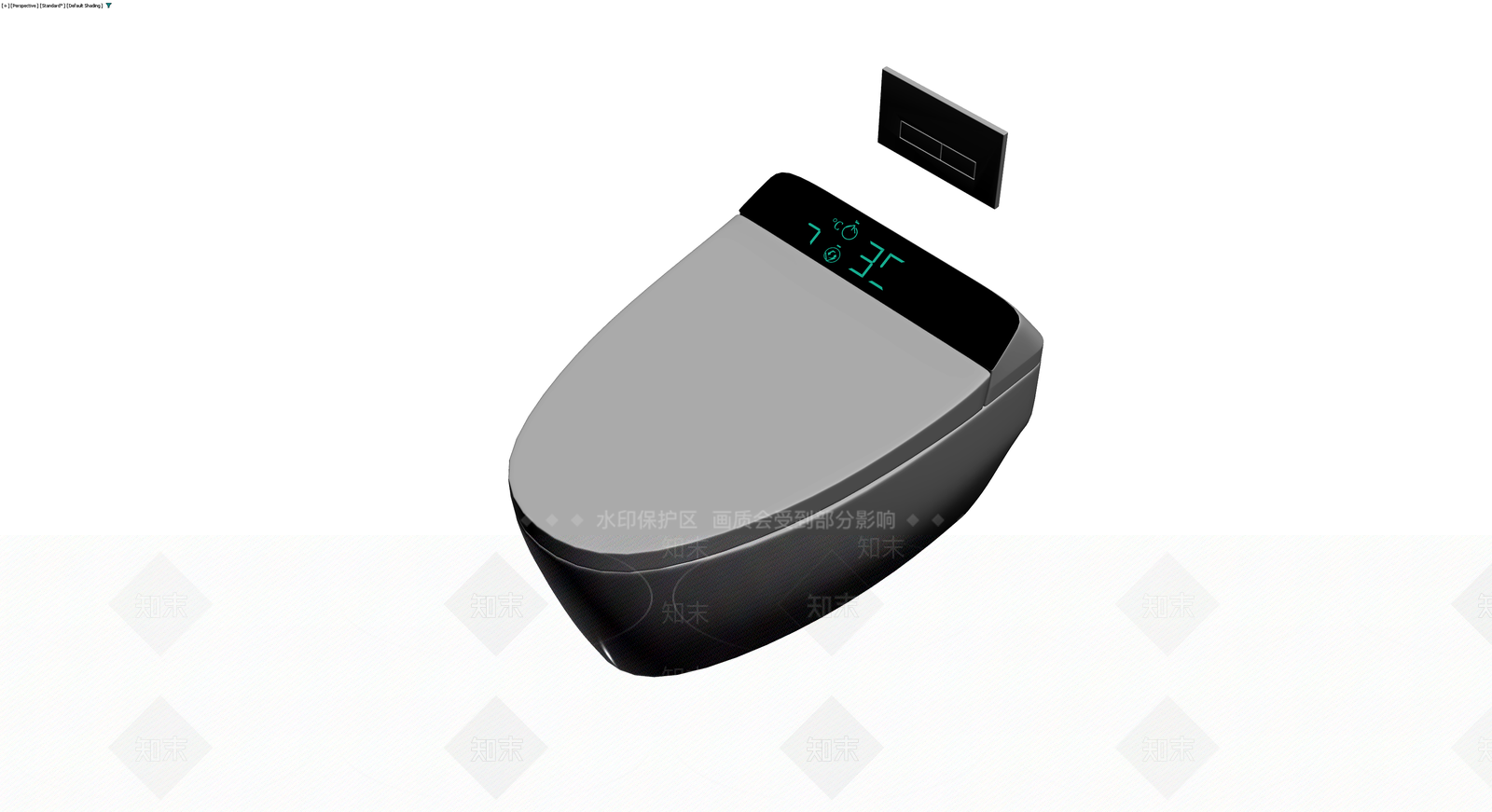 智能马桶灰模3D模型下载【ID:1230112330】